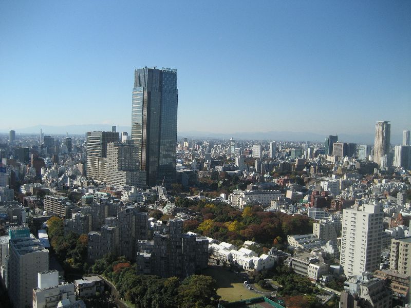 Downtown Tokyo from Tokyo Tower Downtown Tokyo from Tokyo Tower