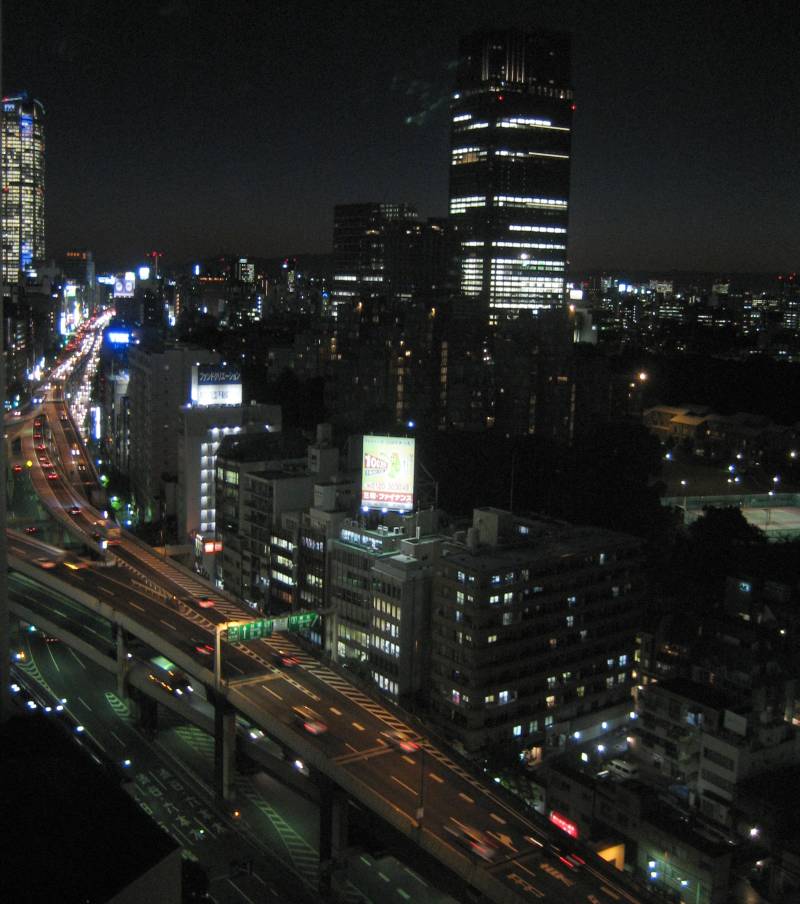 Looking Toward Roppongi from Ark Hills - Nighttime Looking Toward Roppongi from Ark Hills - Nighttime